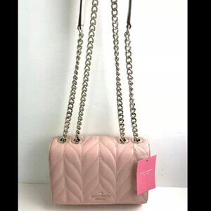 NEW Kate Spade MINI Emelyn Briar Lane Quilted Crossbody Bag Rosy Cheeks WKRU5760